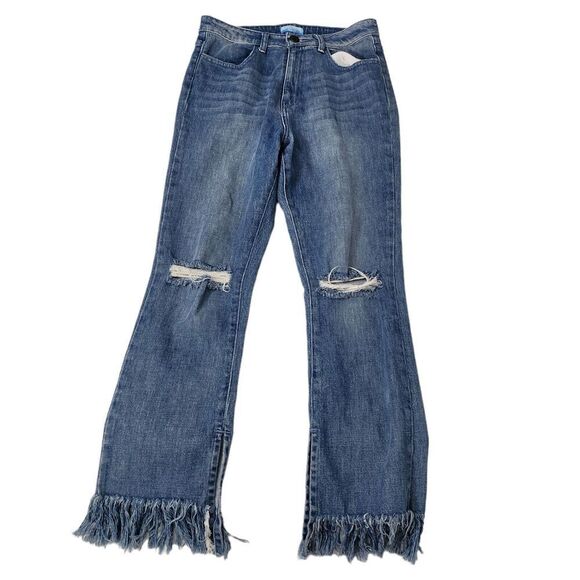 Show Me Your MuMu High Rise Blue Jeans - Picture 3 of 14